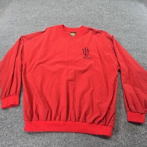 Indiana Hoosiers Jacket Mens XL Red NCAA Basketball T Shirt International Nylon